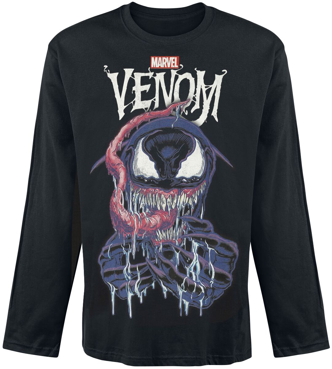 Venom (Marvel) Venom Grin Long-sleeve Shirt black - Image 2