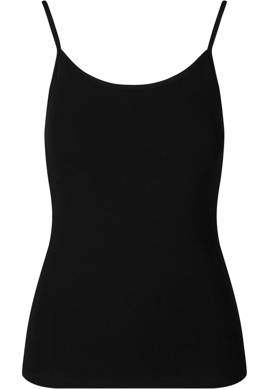 Urban Classics Ladies' Basic Cotton Vest (2-pack) Top black - Image 3