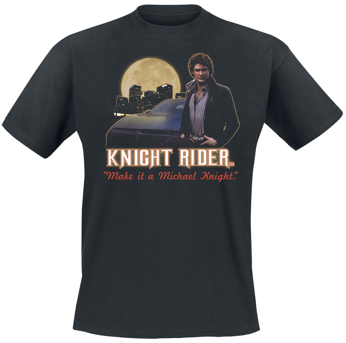 Knight Rider Make it a Michael Knight T-Shirt black - Image 2
