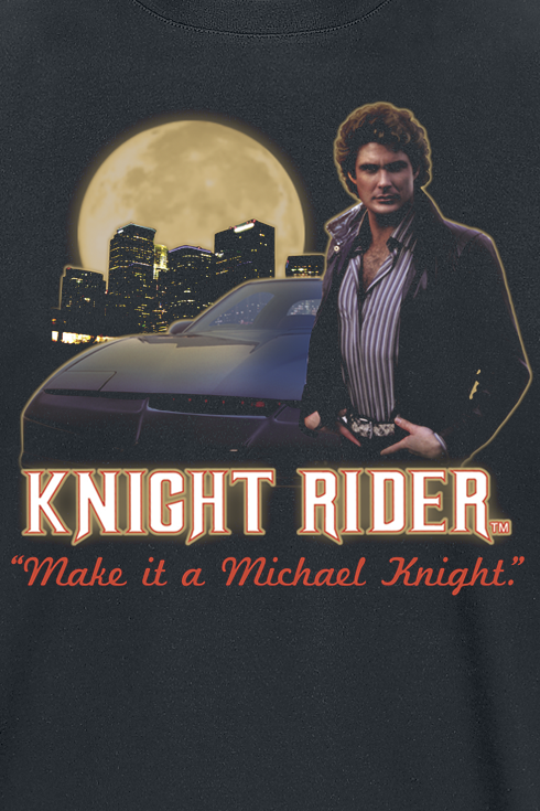 Knight Rider Make it a Michael Knight T-Shirt black - Image 3