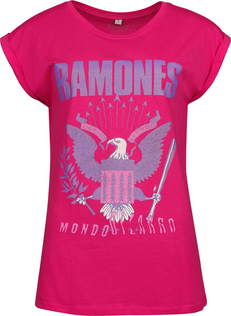 Ramones Eagle Crystals T-Shirt pink - Image 2