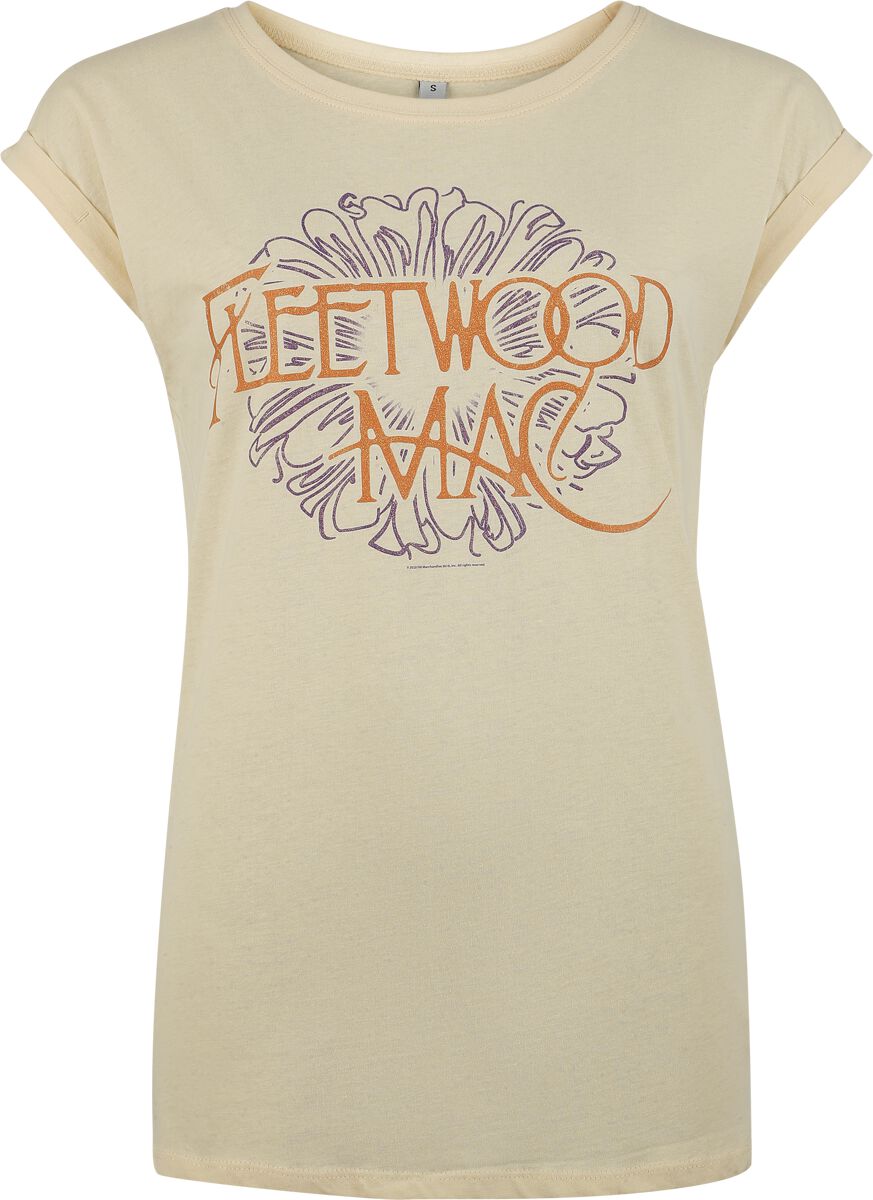 Fleetwood Mac Flower Logo T-Shirt sand - Image 2