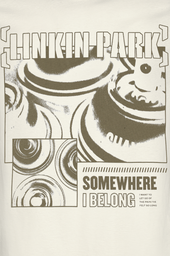 Linkin Park Amplified Collection - Somewhere I Belong T-Shirt off white - Image 3