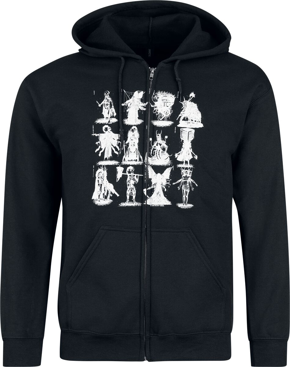 Sleep Token Grid Hoodie Jacket black - Image 2