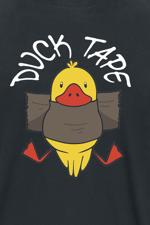 Tierisch Duck Tape T-Shirt black - Image 3