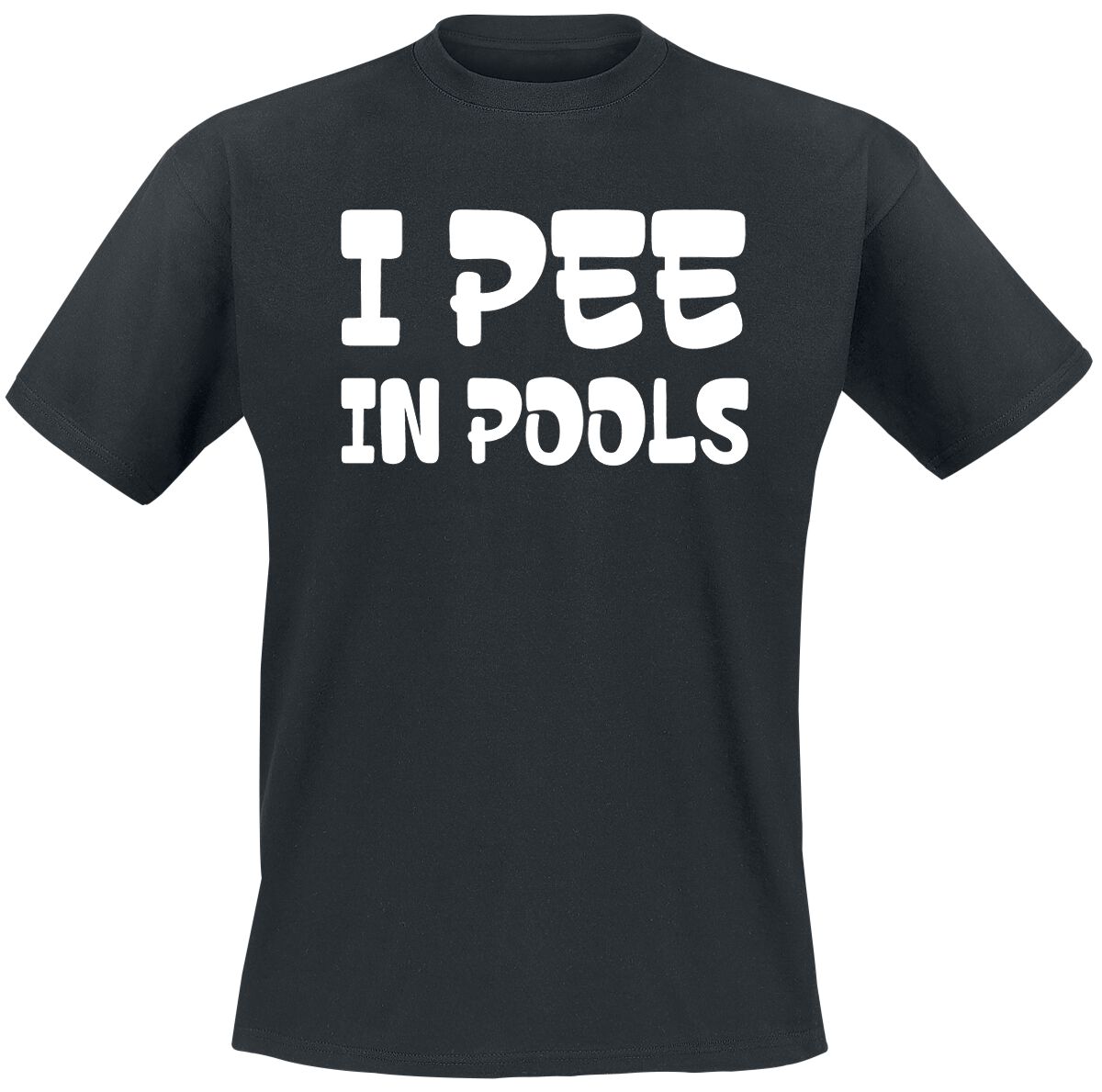 Slogans I pee in pools T-Shirt black - Image 2