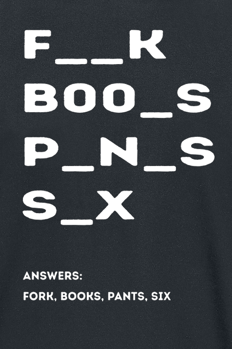 Slogans Riddle T-Shirt black - Image 3