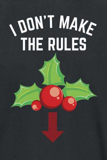 Slogans I don't make the rules T-Shirt black - Image 3