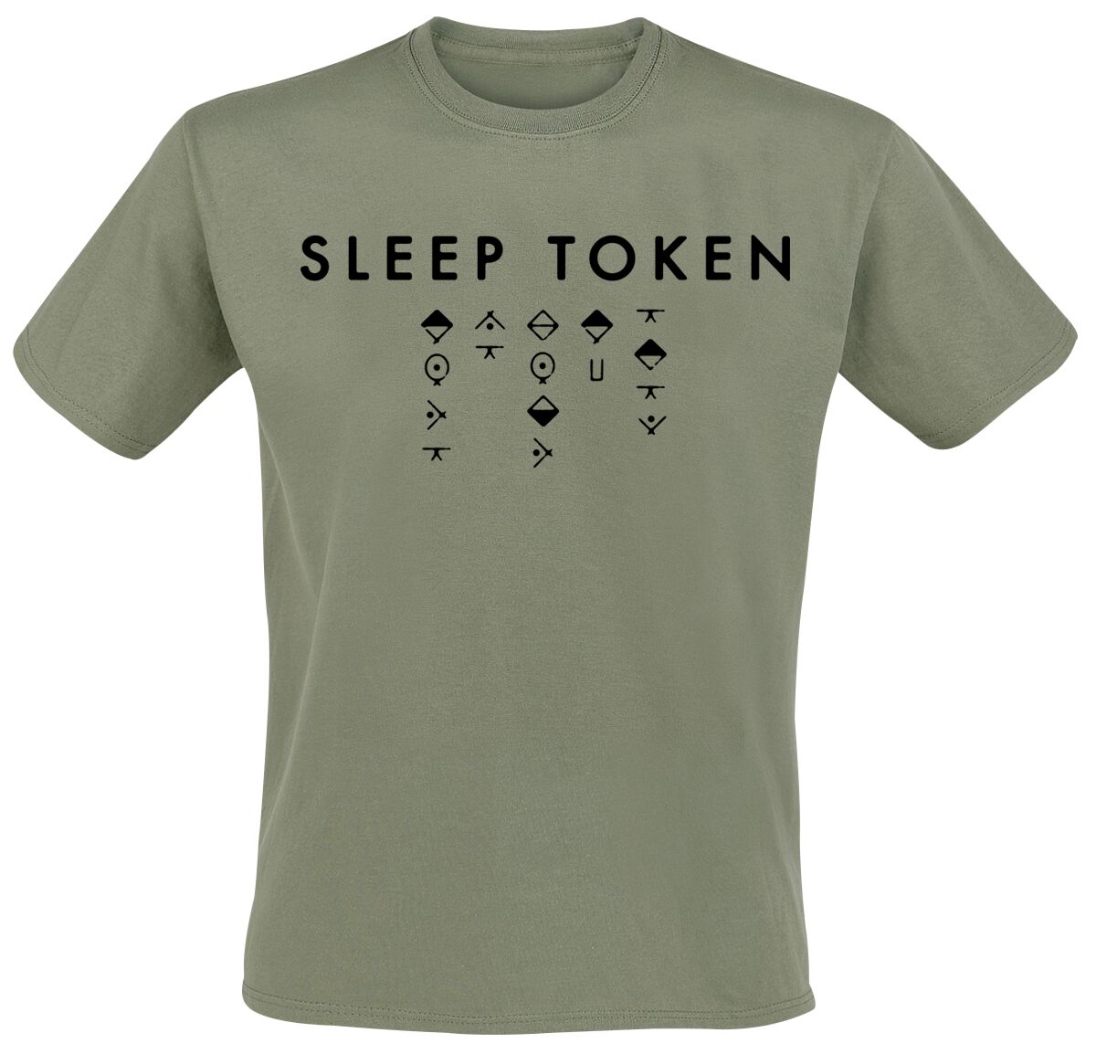 Sleep Token Alphabet 2 T-Shirt green - Image 2
