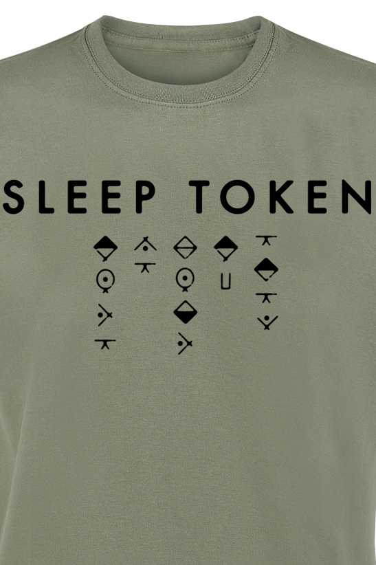 Sleep Token Alphabet 2 T-Shirt green - Image 3