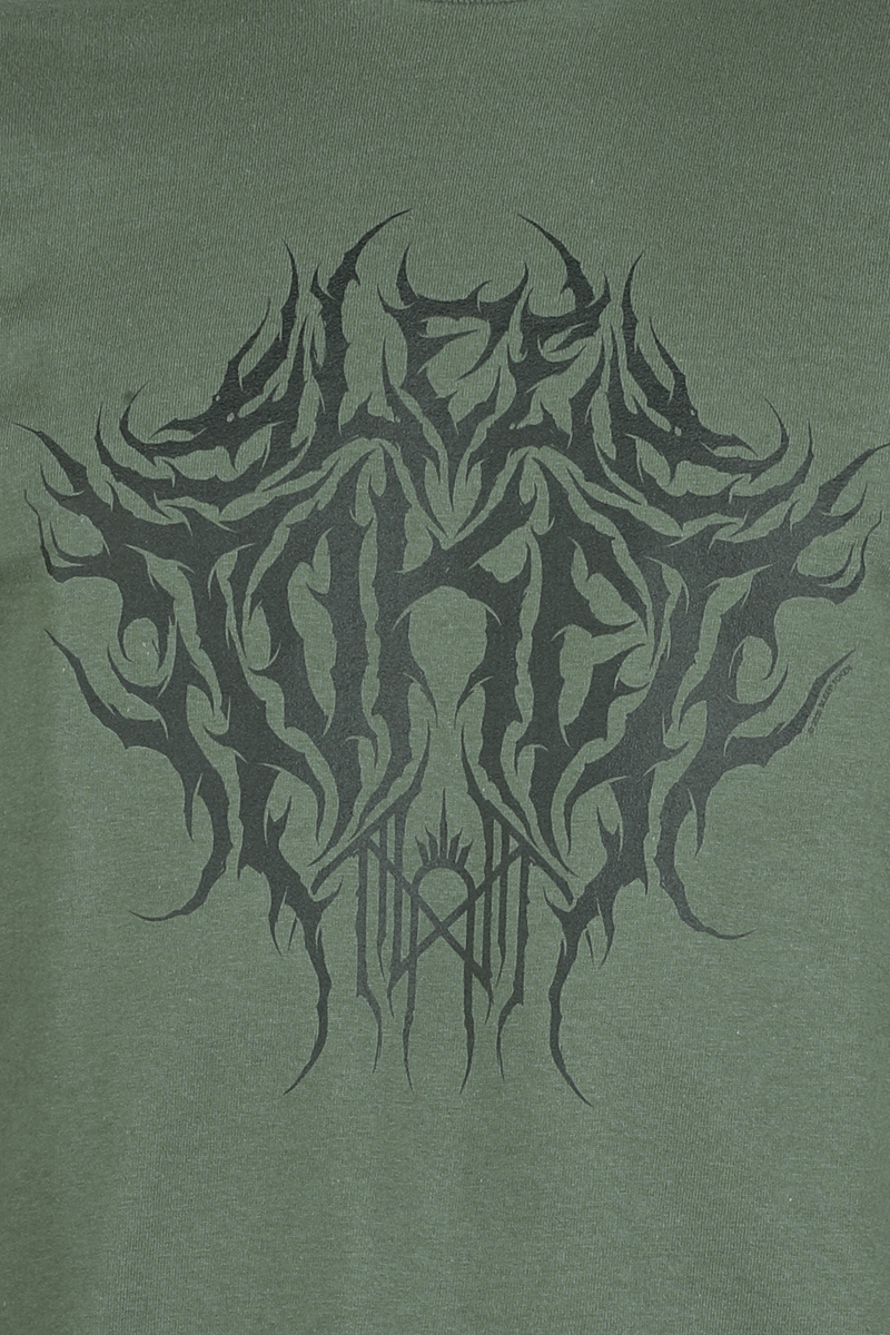 Sleep Token Metal Front 2 T-Shirt green - Image 3