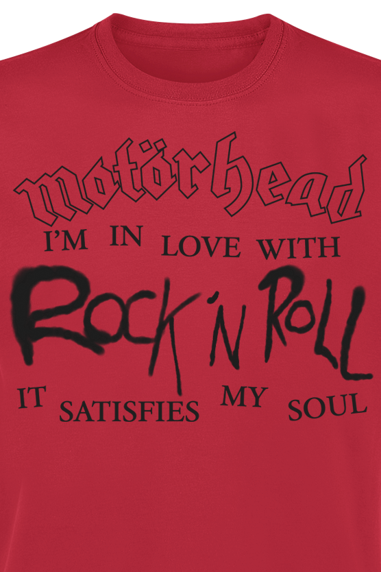 Motörhead 50 In Love With Rock N Roll T-Shirt red - Image 3