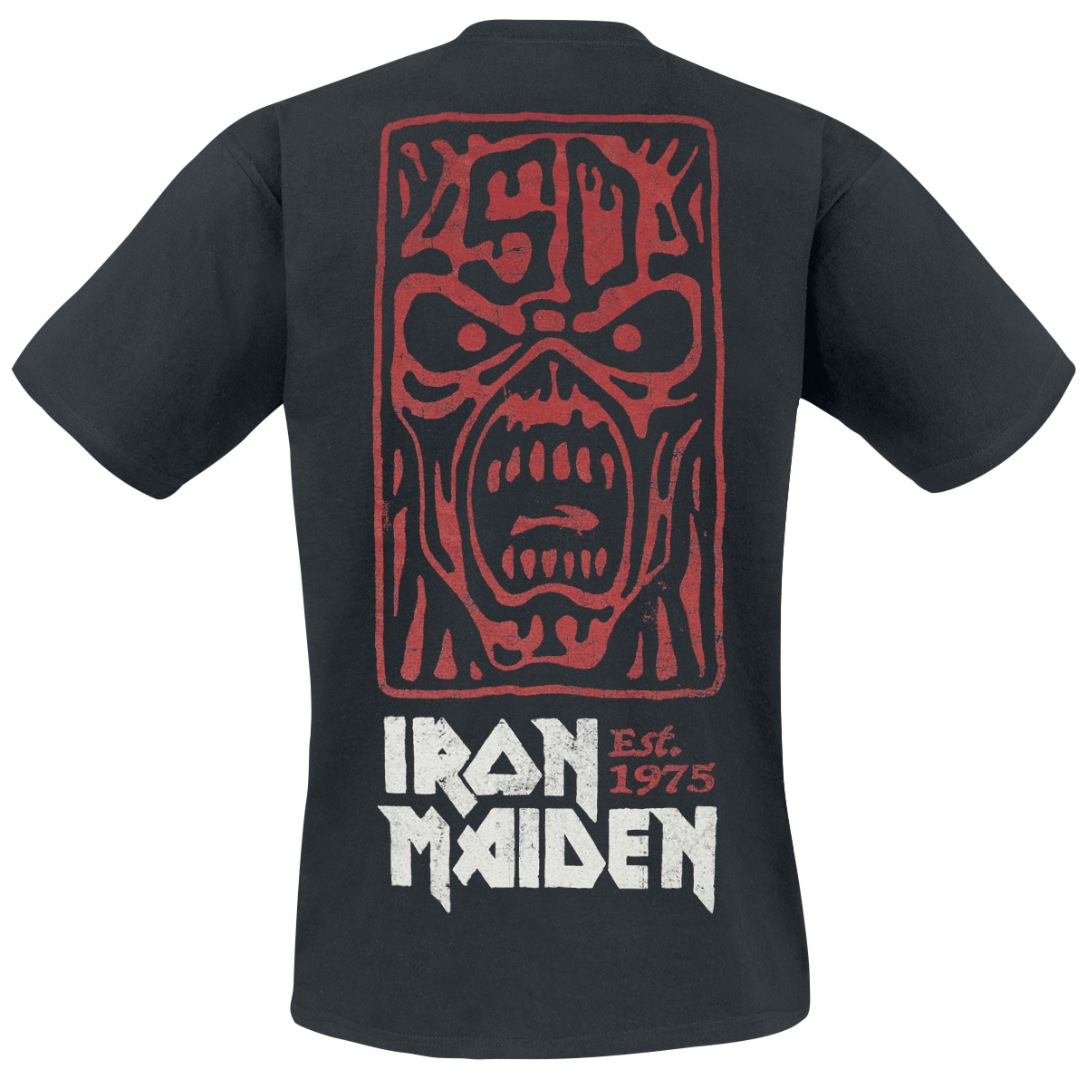Iron Maiden Stamp Logo T-Shirt black - Image 3