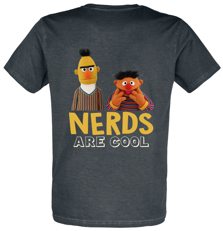 Sesame Street Nerds are cool - Ernie and Bert T-Shirt black - Image 3