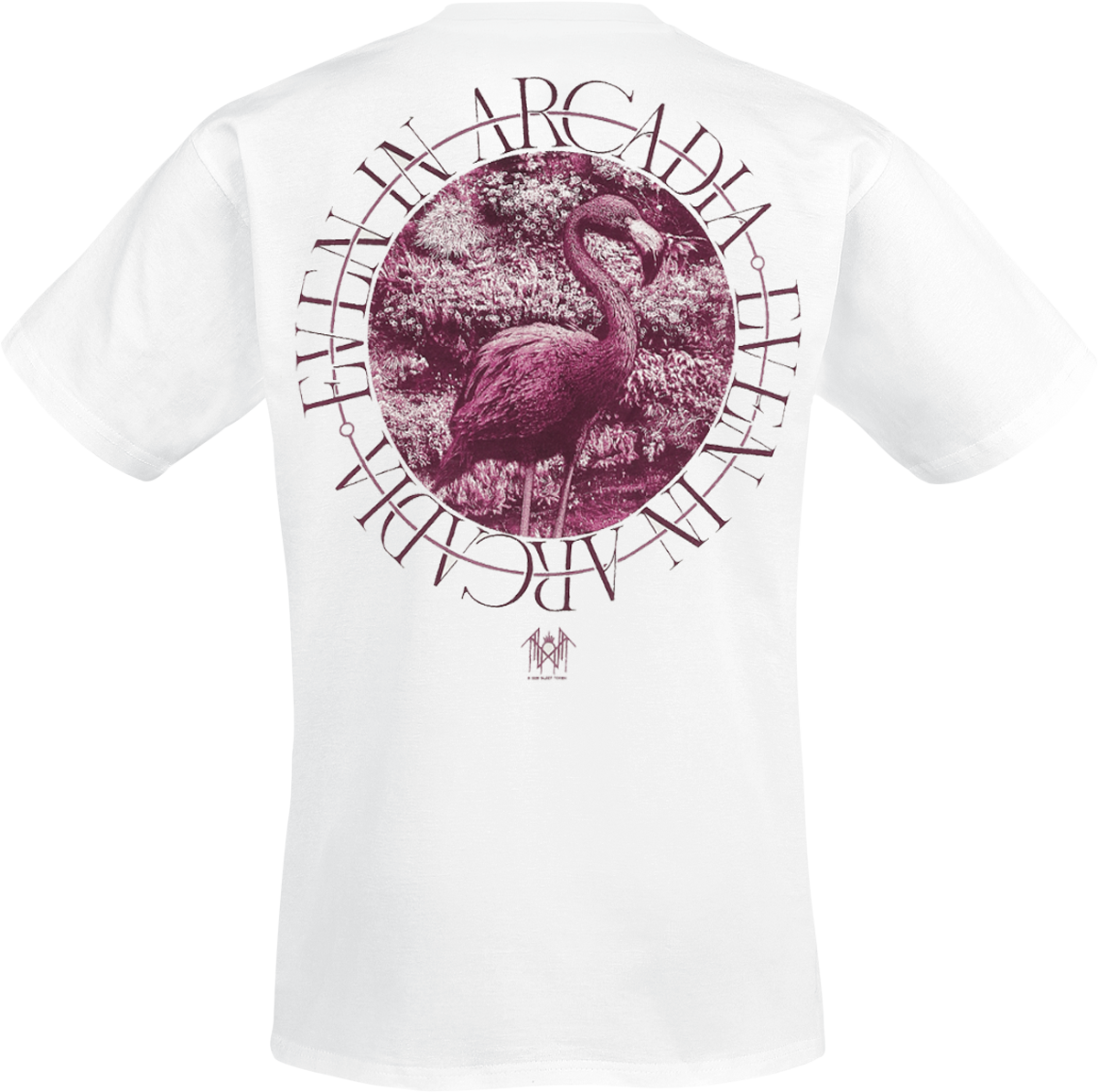 Sleep Token Flamingo Circle T-Shirt white - Image 3