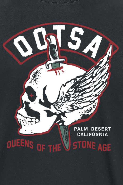 Queens Of The Stone Age QOTSA Skull T-Shirt black - Image 3