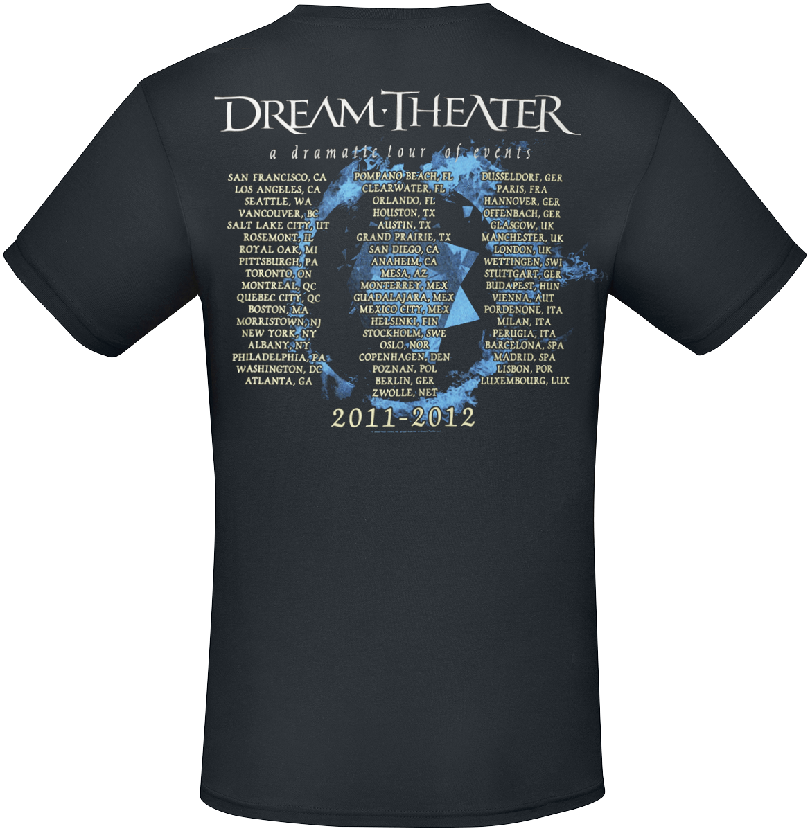 Dream Theater ADTOE 2011 TOUR T-Shirt black - Image 3