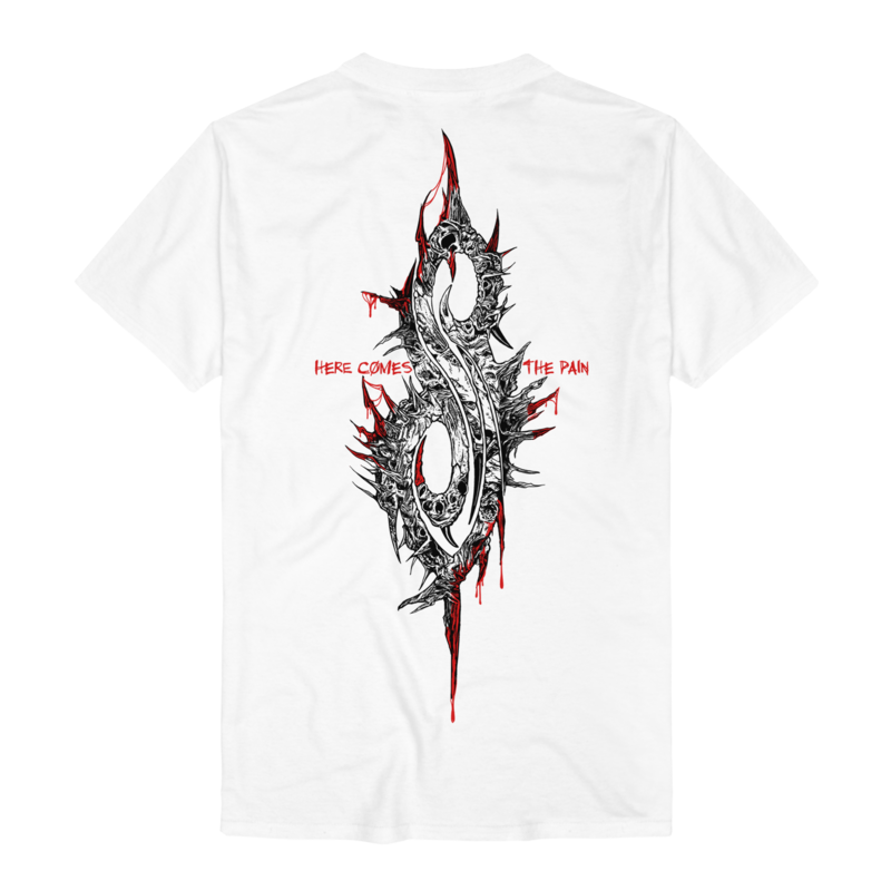 Slipknot 9 Eye Monster T-Shirt white - Image 3