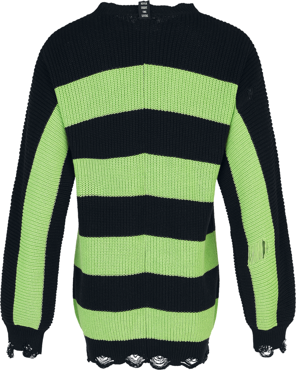 Beetlejuice Never trust the Living Cardigan green black - Image 3