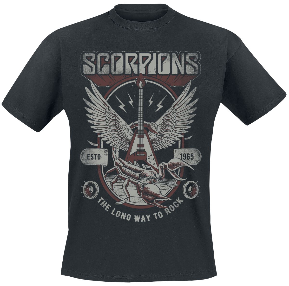 Scorpions Long Way To Rock T-Shirt black - Image 2