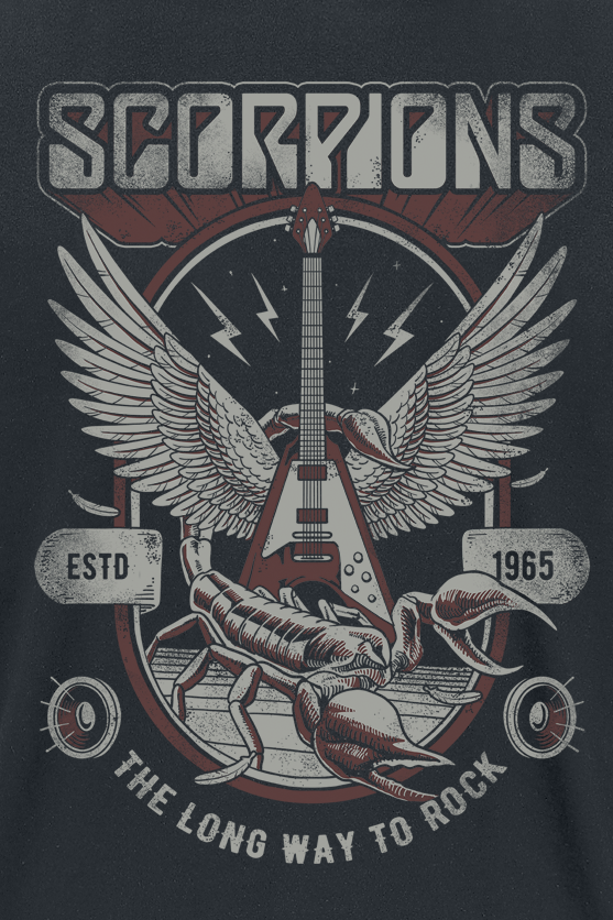 Scorpions Long Way To Rock T-Shirt black - Image 3