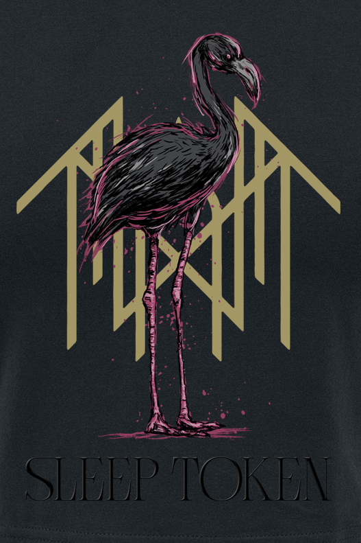 Sleep Token Flamingo T-Shirt black - Image 3