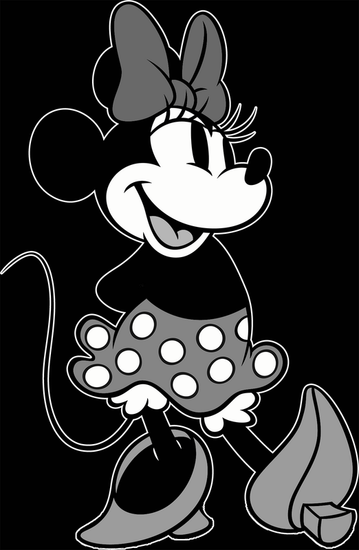 Mickey Mouse Minnie - Grey Beauty Tanktop black - Image 3