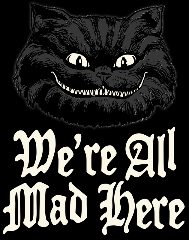 Alice in Wonderland We're All Mad Here Tanktop black - Image 3