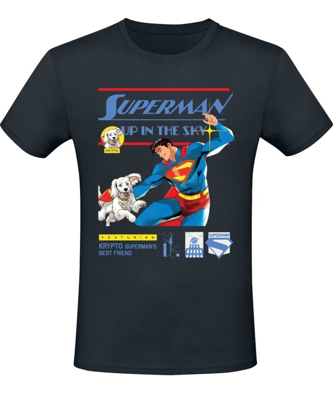 Superman 2025 - Superman up in the sky T-Shirt black - Image 2