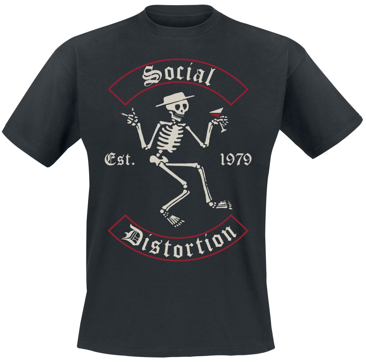 Social Distortion Skelly Banner T-Shirt black - Image 2