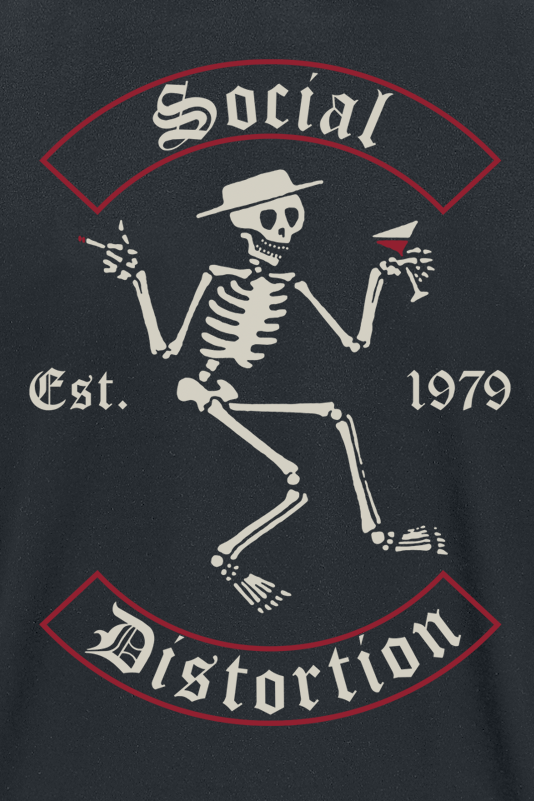 Social Distortion Skelly Banner T-Shirt black - Image 3