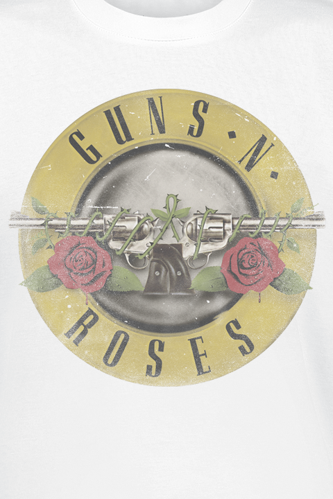 Guns N' Roses Distressed Bullet T-Shirt white - Image 3
