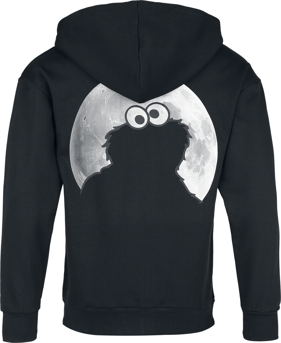 Sesame Street Cookie Monster - Moonlight Hoodie Jacket black - Image 3