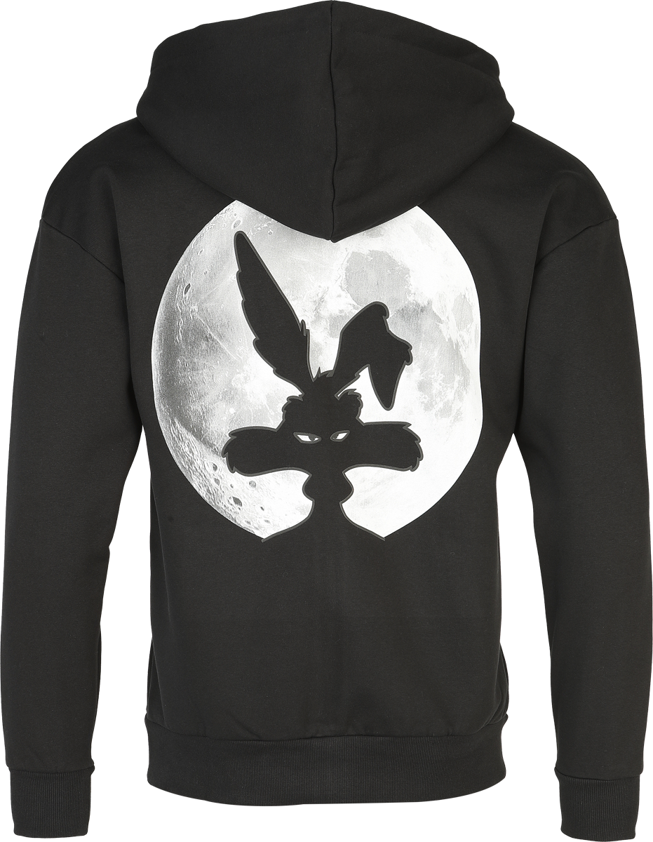 Looney Tunes Wile E. Coyote - Moonlight Hoodie Jacket black - Image 3