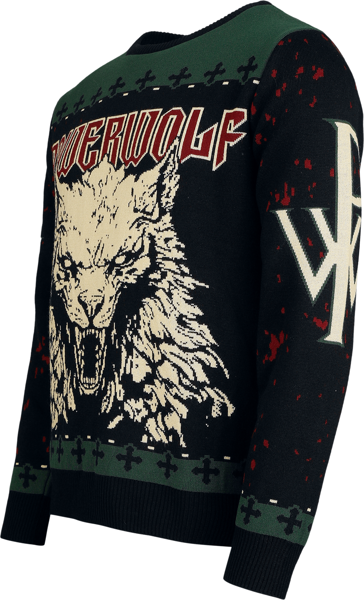 Powerwolf Holiday Sweater Christmas jumper multicolour - Image 3