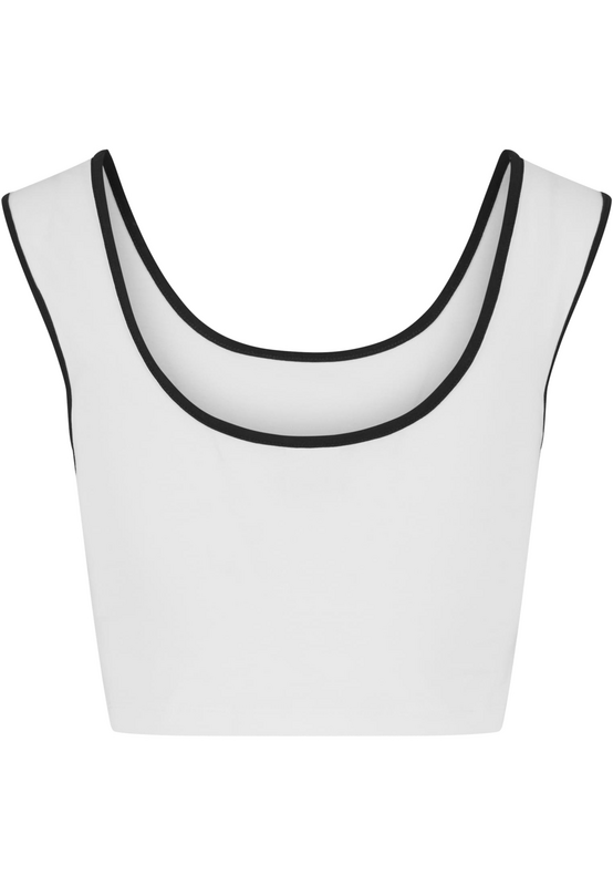 Urban Classics Ladies Contrast Crop Top (2-pack) Top black white - Image 3