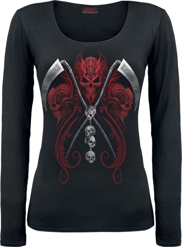 Spiral Reaperess - Long-sleeved Top Long-sleeve Shirt black - Image 2