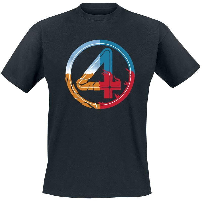 Fantastic Four Element Logo T-Shirt black - Image 2