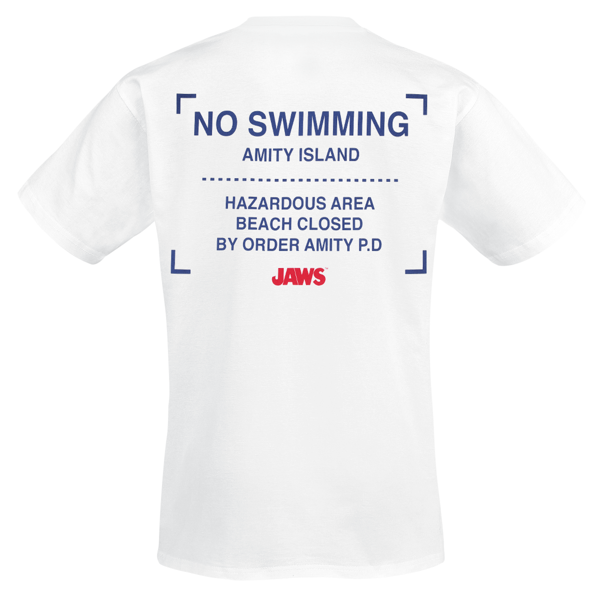 Jaws Amity Island Welcomes You - Oversized T-Shirt white - Image 3