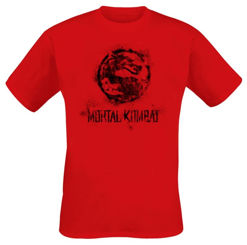 Mortal Kombat Distressed Dragon T-Shirt red - Image 2