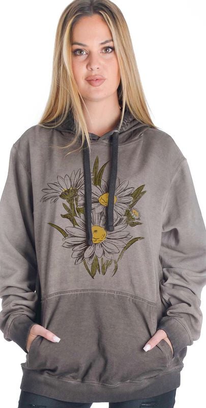 Outer Vision Daisy - Women's Oversized Hoodie Hoodie grey - Image 2
