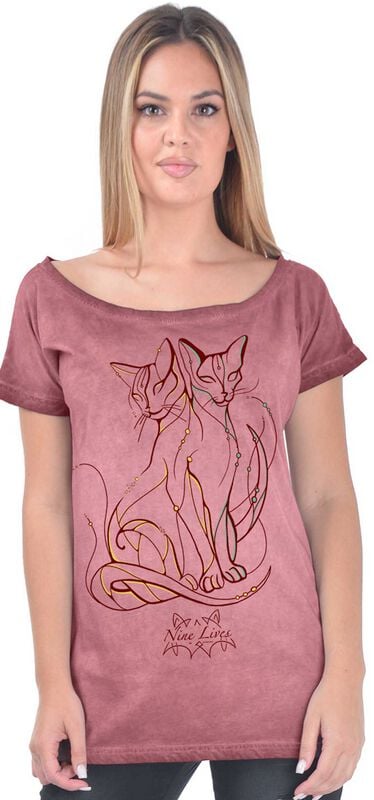 Outer Vision Nine Lives Couple - Women's T-shirt - Marilyn T-Shirt light pink - Image 2