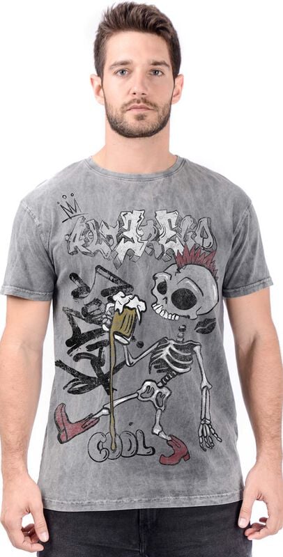 Outer Vision Alter Ego Punk Beer - Men's T-shirt - Rex T-Shirt grey - Image 2