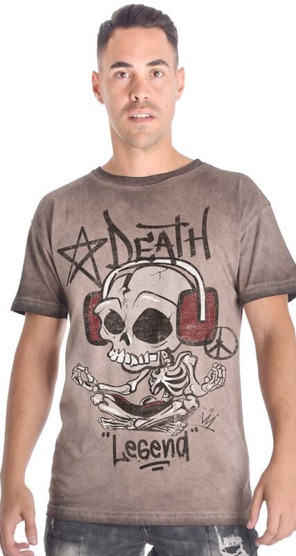 Outer Vision Alter Ego Namaskeleton - Men's T-shirt - Rex T-Shirt brown - Image 2