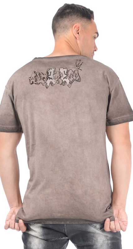 Outer Vision Alter Ego Namaskeleton - Men's T-shirt - Rex T-Shirt brown - Image 3