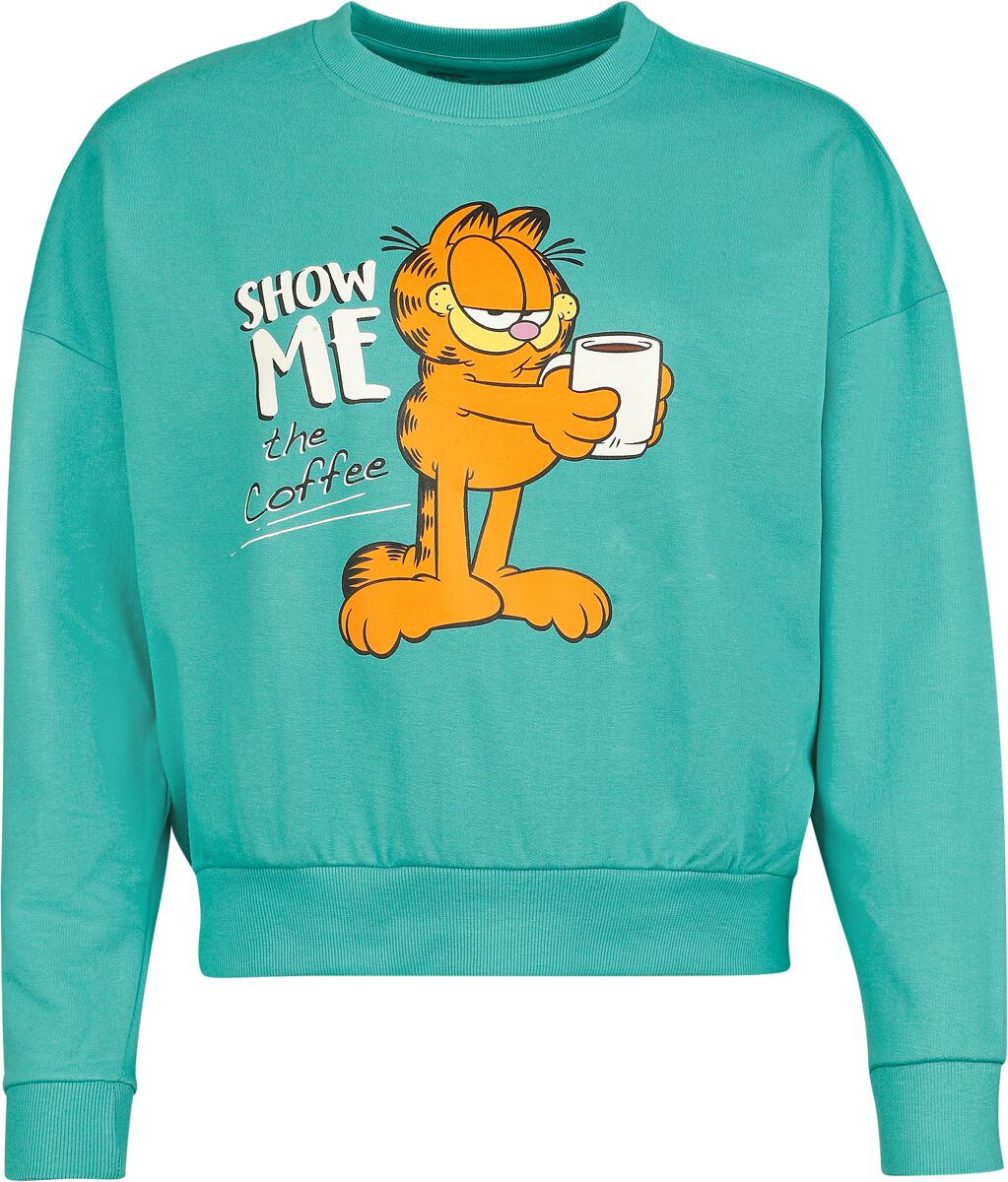 Garfield Show me the coffee Sweatshirt turquoise - Image 2