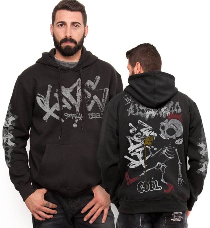 Outer Vision Alter Ego Punk Beer - Men's Hoodie - Vicero Hoodie black - Image 2