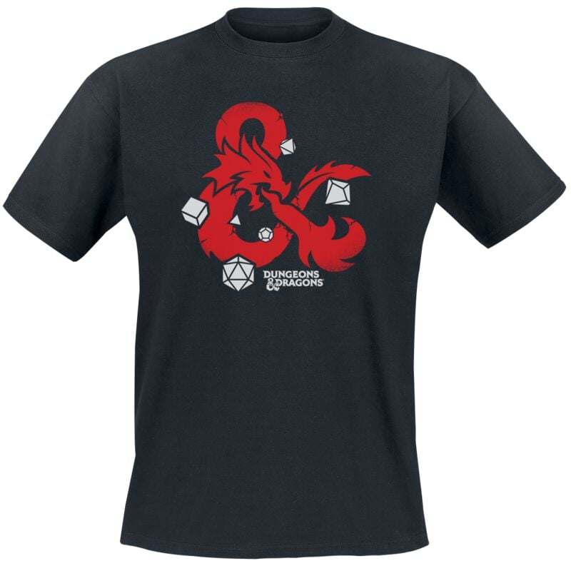 Dungeons and Dragons Dices T-Shirt black - Image 2