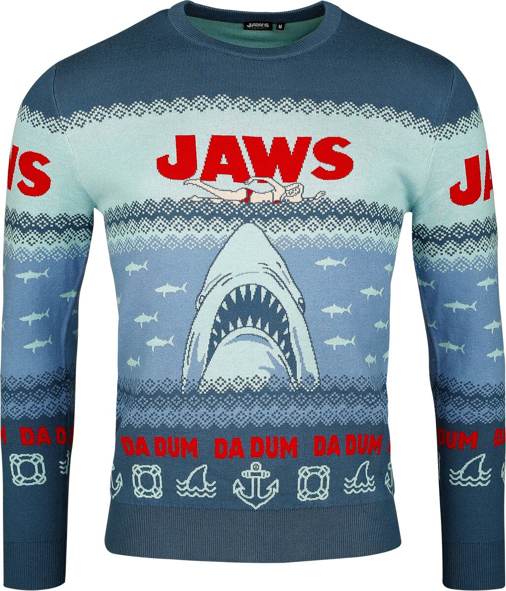 Jaws Jaws - Da Dum Da Dum Christmas jumper multicolour - Image 2