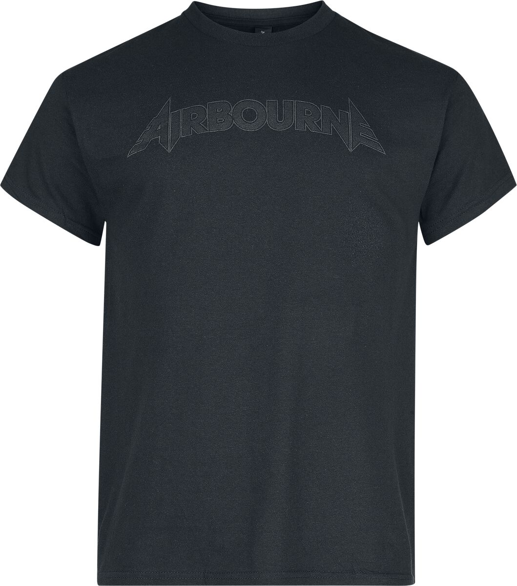 Airbourne Black On Black Logo T-Shirt black - Image 2